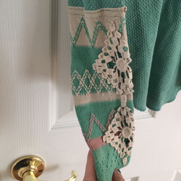 Free People Mint Kombucha Cuff Thermal - Picture 3 of 5